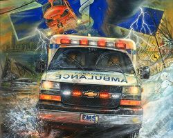 Ambulance Artwork by MarcLacourciere