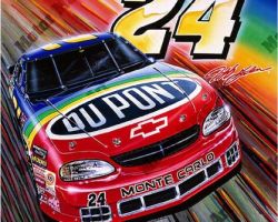 NASCAR Artwork - Jeff Gordon by Marc Lacourciere