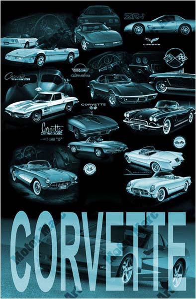 Corvette Artwork by Marc Lacourciere