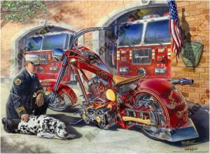 Motorcycle Paintings by Marc Lacourciere