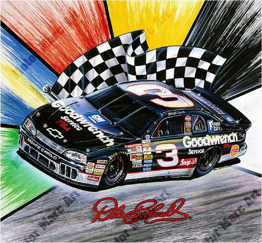 NASCAR Artowrk - Dale Earnhardt by Marc Lacourciere