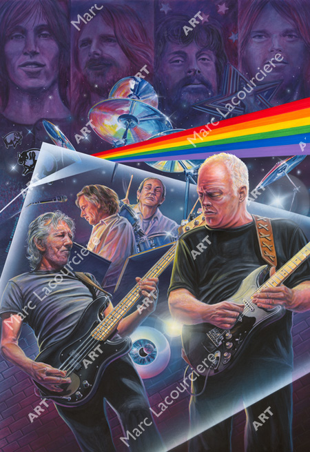 Pink Floyd Artwork - Portrait by Marc Lacourciere