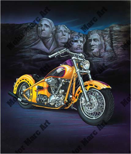 Motorcycle Paintings by Marc Lacourciere