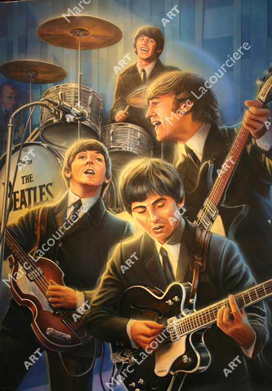 Beatles Artwork - Portrait by Marc Lacourciere