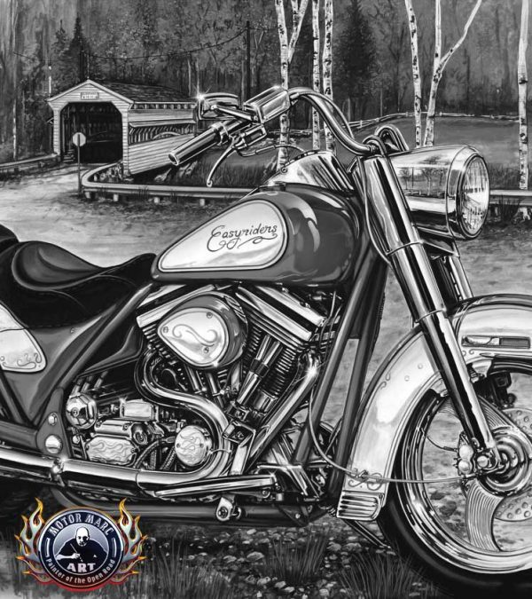 Motorcycle Paintings - Easy Rider Edition by Marc Lacourciere