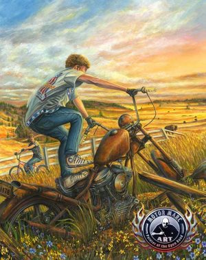 Motorcyle Paintings - Sturgis Series by Marc Lacourciere