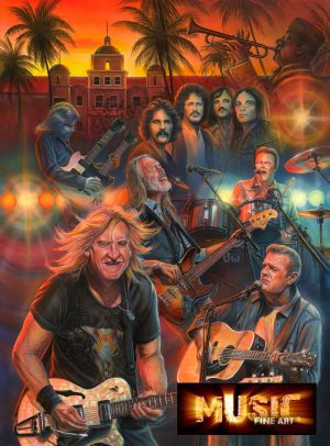 Eagles Rock Band Painting