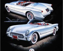 Corvette Artwork by Marc Lacourciere