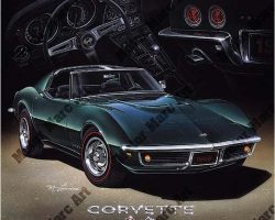 Corvette Artwork by Marc Lacourciere
