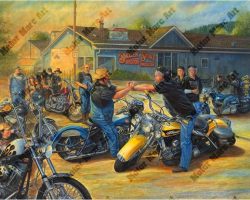 Motorcycle Paintings by Marc Lacourciere