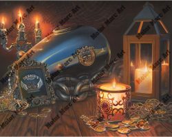 Motorcycle Paintings - High Seas Rally by Marc Lacourciere