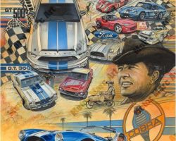 Shelby Cobra Artwork by Marc Lacourciere