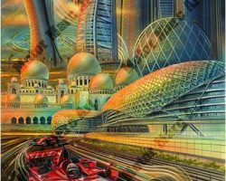 Formula 1 Artwork by Marc Lacourciere