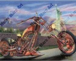 Motorcycle Paintings by Marc Lacourciere