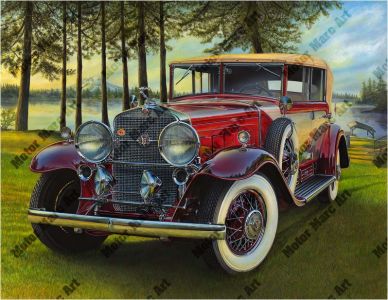 LeMay Collection #001 Classic Car Artwork by Marc Lacourciere