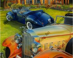 Classic Car Artwork by Marc Lacourciere