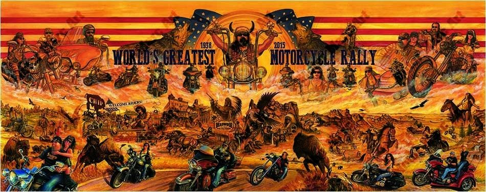 Motorcycle Artwork - Sturigs Series by Marc Lacourciere