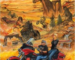 Motorcycle Paintings - Sturgis Series by Marc Lacourciere