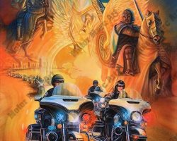 Motorcycle Artwork - Emergency Vehicles Series by Marc Lacourciere