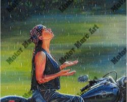 Motorcycle Artwork -Open Road Edition by Marc Lacourciere