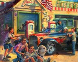 Classic Car Artwork by Marc Lacourciere