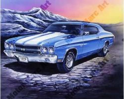 Muscle Car Artwork by Marc Lacourciere
