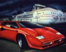Lamborghini Artwork by Marc Lacourciere
