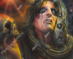 Alice Cooper Artwork - Portrait by Marc Lacourciere