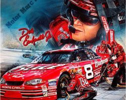 NASCAR Artwork - Dale Earnhardt by Marc Lacourciere