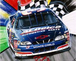 NASCAR Artwork - Dale Earnhardt by Marc Lacourciere