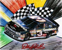 NASCAR Artowrk - Dale Earnhardt by Marc Lacourciere