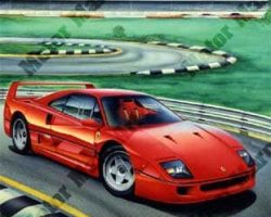 Ferrari Artwork by Marc Lacourciere