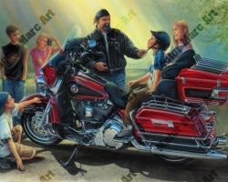 Motorcycle Artwork by Marc Lacourciere