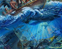 Motorcycle Artwork - High Seas Rally by Marc Lacourciere