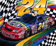 NASCAR Artwork - Jeff Gordon by Marc Lacourciere