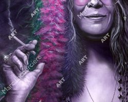Janis Joplin Artwork - Portrait by Marc Lacourciere