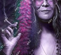 Janis Joplin Artwork - Portrait by Marc Lacourciere