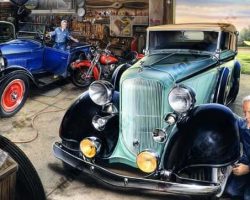 Classic Car Artwork by Marc Lacourciere