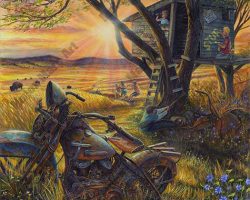 Motorcycle Paintings - Sturgis Series by Marc Lacourciere