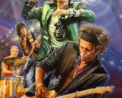 Rolling Stones Artwork - Portrait by Marc Lacourciere