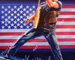 Bruce Springsteen Artwork - Portrait by Marc Lacourciere
