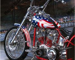 Motorcycle Paintings - Vietnam Series by Marc Lacourciere