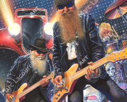 ZZ Top Artwork - Portrait by Marc Lacourciere