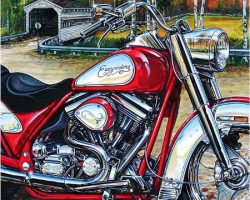 Motorcycle Artwork - Easy Rider Edition by Marc Lacourciere