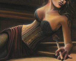 Boudoir Artwork - Corner Pocket by Marc Lacourciere